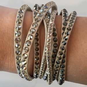 Swarovski Crystal Slake Silk Bracelet